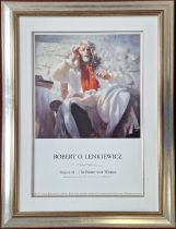 Robert Lenkiewicz (1941-2002), exhibition poster for 'Project 18 - The Painter with Women'. framed