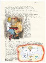 Robert Lenkiewicz (1941-2002), facsimile of the Mary Notebook, dated 28th March 1978, framed and