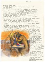 Robert Lenkiewicz (1941-2002), facsimile of the Mary Notebook, dated 6th March 1978, framed and