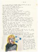 Robert Lenkiewicz (1941-2002), facsimile of the Mary Notebook, dated February 1978, framed and