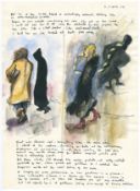 Robert Lenkiewicz (1941-2002), facsimile of the Mary Notebook, dated 2nd March 1978, framed and