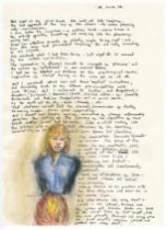 Robert Lenkiewicz (1941-2002), facsimile of the Mary Notebook, dated March/April 1978, framed and