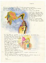 Robert Lenkiewicz (1941-2002), facsimile of the Mary Notebook, dated 9th February 1978, framed and