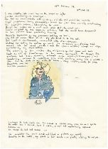 Robert Lenkiewicz (1941-2002), facsimile of the Mary Notebook, dated 15th February 1978, framed
