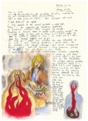 Robert Lenkiewicz (1941-2002), facsimile of the Mary Notebook, dated 1978, framed and glazed,
