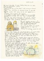 Robert Lenkiewicz (1941-2002), facsimile of the Mary Notebook, dated 14th February 1978, framed