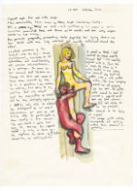Robert Lenkiewicz (1941-2002), facsimile of the Mary Notebook, dated 15th February, framed and