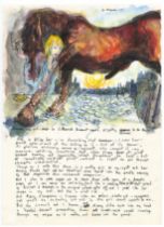 Robert Lenkiewicz (1941-2002), facsimile of the Mary Notebook, dated 4th March 1978, framed and