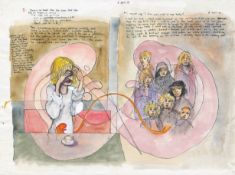 Robert Lenkiewicz (1941-2002), facsimile of the Mary Notebook, dated 6th April 1978, framed and