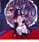 Robert Lenkiewicz (1941-2002), limited edition print 'Anna Navas in Front of The Last Judgement
