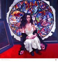 Robert Lenkiewicz (1941-2002), limited edition print 'Anna Navas in Front of The Last Judgement