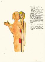 Robert Lenkiewicz (1941-2002), facsimile of the Mary Notebook, dated 6th February 1978, framed and