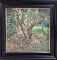 Robert Lenkiewicz (1941-2002), oil on board 'St Antony's Desert', landscape of Robert's house and