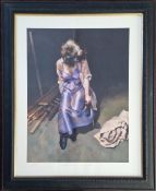 Robert Lenkiewicz (1941-2002), limited edition print 'Painter with Women / St Anthony Theme', 211/