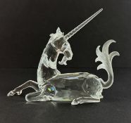 Swarovski Crystal Glass, Annual Edition 1996 - Fabulous Creatures - The Unicorn, boxed.