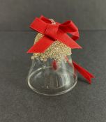 Swarovski Crystal Glass, Christmas ornament - Bell Golden Shadow, boxed.
