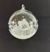 Swarovski Crystal Glass, 2016 Christmas Ball, boxed.