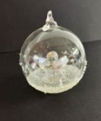 Swarovski Crystal Glass, 2015 Christmas Ball, boxed.