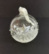 Swarovski Crystal Glass, 2014 Christmas Ball, boxed