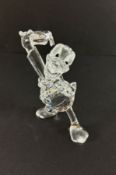 Swarovski Crystal Glass, Disney Showcase Collection - Donald Duck, boxed.