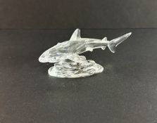 Swarovski Crystal Glass, Shark Baby, boxed.