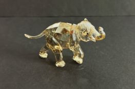 Swarovski Crystal Glass, 2013 Annual Edition - Companion Young Elephant, boxed (Ear off).