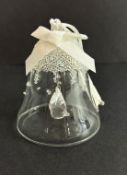 Swarovski Crystal Glass, 2015 Christmas Bell, boxed.