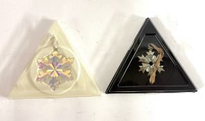 Swarovski Crystal Glass, 2016 Christmas ornament AB Special Edition 25th Anniversary HW 2018