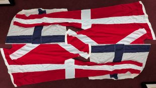 A collection of Naval Pennants and flags.