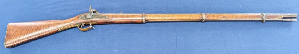 A 19th century Three Band Enfield P58, P53 pattern c.1860. Musket issued to Indian Troops post