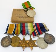 A Medal collection awarded to 'J.79620 J.W.JENKINSON B.TEL. R.N.', to include a WWI Great War For