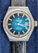 Tissot, a ladies automatic Seastar date wristwatch, cased.