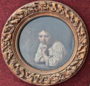 After Rembrandt, a print of 'Head of a Girl', published by 'The Menpes Series of Great Masters' in