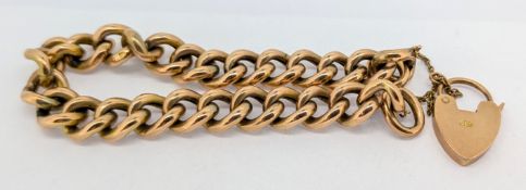 A 9ct gold bracelet, approx 18g.