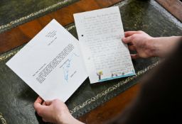 Of Roald Dahl interest, a signed letter expressing thanks and commenting on the quality of