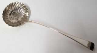 A George III silver punch ladle, of fluted form, hallmarked London 1811, weight approx 5.56oz.