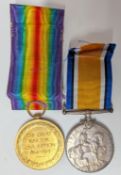 A WWI Great War For Civilisation Medal, together with the 1914-1918 medal, inscribed 'L.7020 G.F.