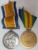 A WWI Great War For Civilisation Medal, together with the 1914-1918 medal, inscribed '58600 PTE.J.