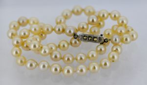 An Art Deco pearl necklace,