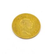 An 1806 third Guinea coin George III, 2.7g