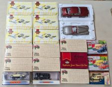 A collection of die cast model vehicles to include Matchbox The Dinky Collection 1967 Jaguar E