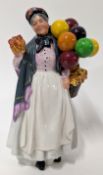 Royal Doulton, Biddy Penny-farthing balloon seller figure, HN 1843.