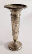 A silver spill vase, hallmarked Birmingham 1923, total weight approx. 3.84oz.