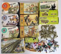 A large collection of Airfix model vehicles and infantry, boxed, to include Abbot S.P. Gun,