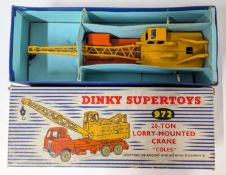 Dinky Supertoys 972, 20-Ton Lorry-Mounted Crane 'Coles', hoisting, jib raising and slewing