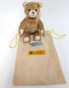 Steiff original cosy friends teddy bear, blond plush with chest tag and yellow ear tag, 022777, with
