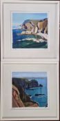 Jill Ray (contemporary), two limited edition prints of coastal scenes to include 'Into the Bay' and