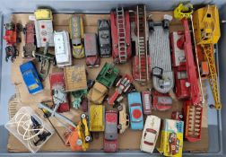 A collection of mainly Corgi play worn die cast model vehicles.