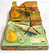 Dinky Toys, two die cast models of Sea King Helicopter 724. (2)