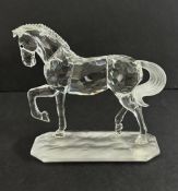 Swarovski Crystal Glass, Stallion Arabian, boxed.